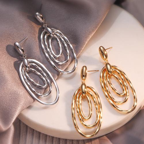 Boucles d'oreilles pendantes en laiton, bijoux de mode & pour femme, plus de couleurs à choisir, protéger l'environnement, sans nickel, plomb et cadmium, 64x25mm, Vendu par paire