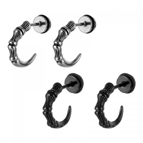 Titan Stahl Ohrring, Titanstahl, plattiert, Modeschmuck, keine, 4x15mm, verkauft von PC