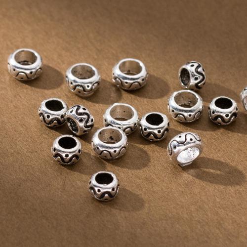 925 Sterling Silver Beads, plated, DIY & different size for choice, original color, Sold By PC