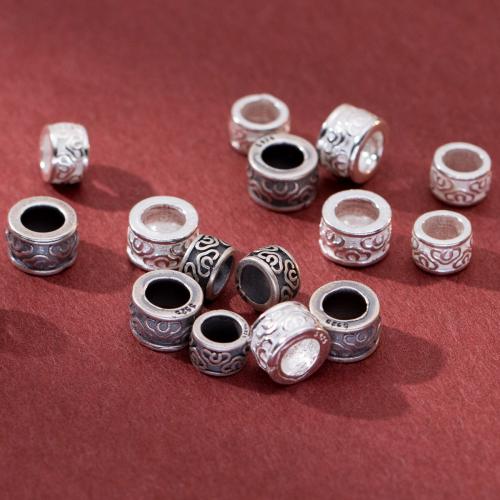 925 Sterling Silber Perlen, plattiert, DIY & verschiedene Größen vorhanden, keine, verkauft von PC
