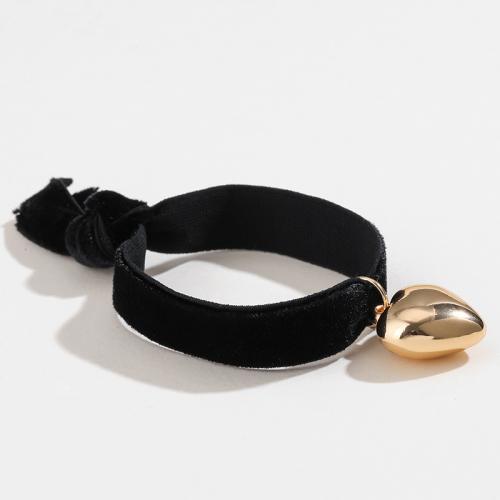 Paar Armband und Armreif, Verkupferter Kunststoff, mit Baumwollsamt Seidenband, Modeschmuck & für Frau, keine, Innendurchmesser:ca. 60mm, verkauft von PC