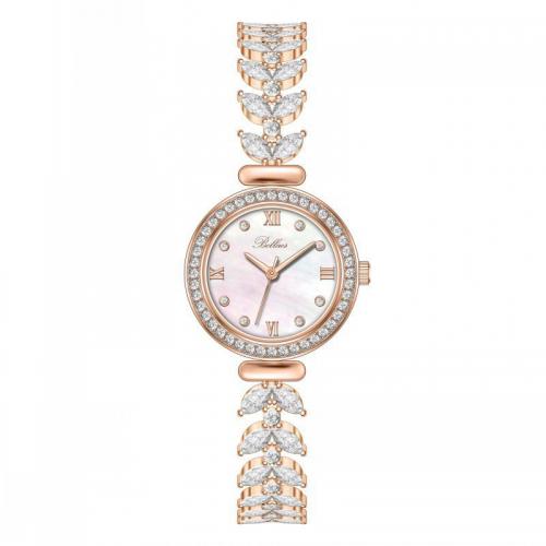 Women Wrist Watch Zinc Alloy with Glass & 304 Stainless Steel Life water resistant & japanese movement & for woman & with rhinestone nickel lead & cadmium free Dial diameter 22mm thickness 10mm Sold By PC