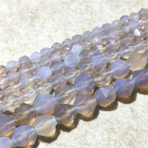 Natural Grey Agate Beads DIY & faceted grey Sold Per Approx 36-38 cm Strand
