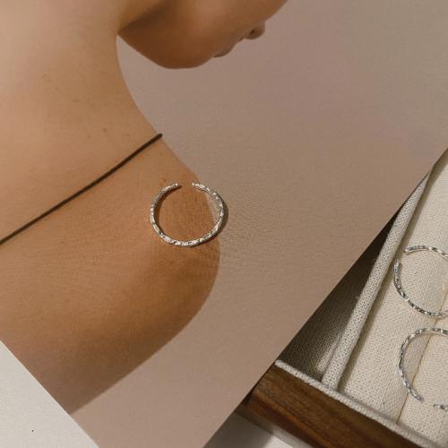 Solidny srebrny pierścień, 925 Srebro, obyty, biżuteria moda & dla kobiety, bez zawartości niklu, ołowiu i kadmu, rozmiar:7, sprzedane przez PC