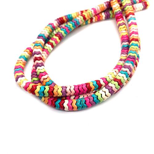 Perline in turchese, turchese sintetico, DIY & formato differente per scelta, multi-colore, Venduto per Appross. 38 cm filo