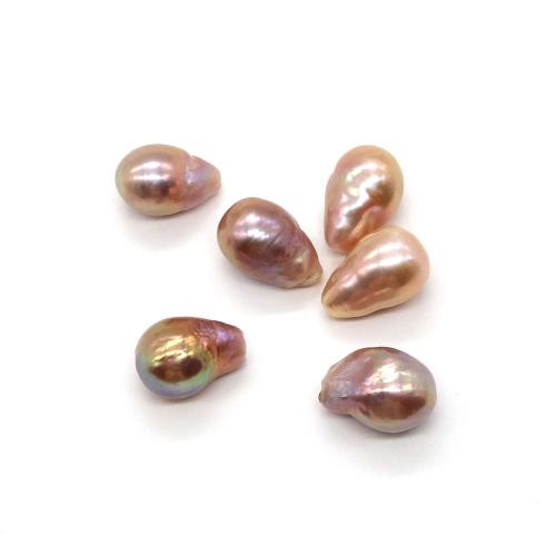 Cultured Baroque Freshwater Pearl Beads, DIY & no hole, purple, Length:13-15mm,Width:9-10mm, Sold By PC