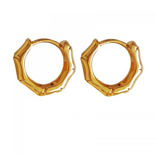 Laiton Leverback boucle d'oreille, Plaqué d'or, bijoux de mode & pour femme, doré, protéger l'environnement, sans nickel, plomb et cadmium, 12x12mm, Vendu par paire