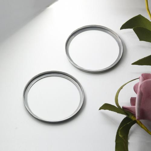 vinculação de anel de aço inoxidável, Aço inoxidável 304, Roda, DIY, cor original, Diametro interno:Aprox 39mm, vendido por PC