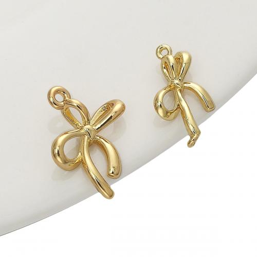 Brass Jewelry Pendants Bowknot 14K gold-filled DIY nickel lead & cadmium free Sold By PC