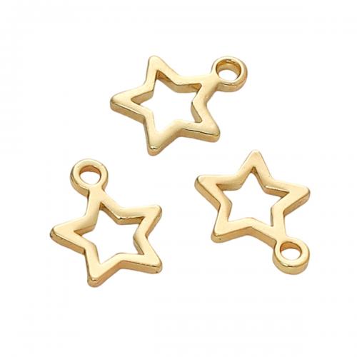 Brass Jewelry Pendants, Star, 14K gold-filled, DIY & different styles for choice, nickel, lead & cadmium free, Approx 10PCs/Bag, Sold By Bag