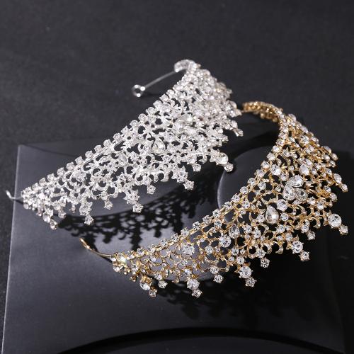 Bridal Tiaras, Tibetan Style, fashion jewelry & for woman & with rhinestone, more colors for choice, nickel, lead & cadmium free, Inner Diameter:Approx 155mm, Sold By PC
