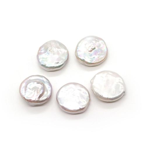 Cultured No Hole Freshwater Pearl Beads Coin DIY mm Sold By PC