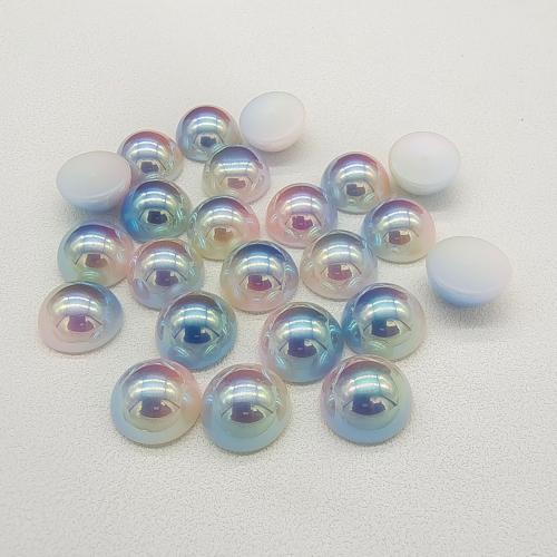Resin Pearl Cabochon Dome gradient color & DIY Sold By PC
