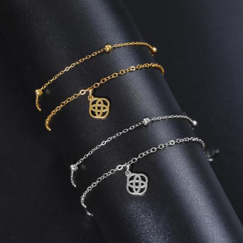 Titan Edelstahl Armband, Titanstahl, mit Verlängerungskettchen von 5CM, plattiert, Doppelschicht & für Frau, keine, Länge 14 cm, verkauft von PC