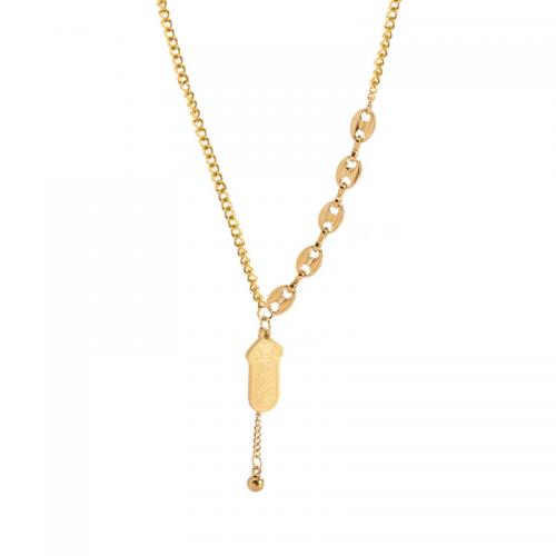 Titanstahl Halskette, mit Verlängerungskettchen von 2inch, Modeschmuck & für Frau, keine, Länge:ca. 15.7 ZollInch, verkauft von PC