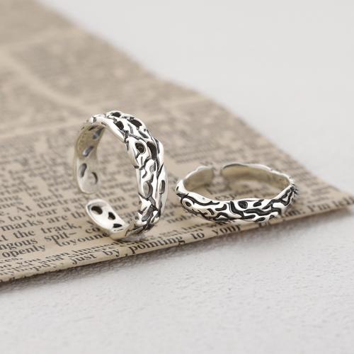 Zinc Alloy Cuff Finger Ring silver color plated vintage & for man US Ring Sold By PC