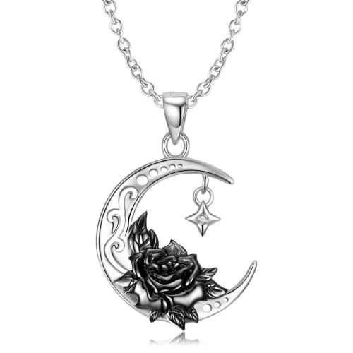 925 Sterling Silver Necklaces, fashion jewelry & for woman, nickel, lead & cadmium free, Length:Approx 45 cm, Sold By PC