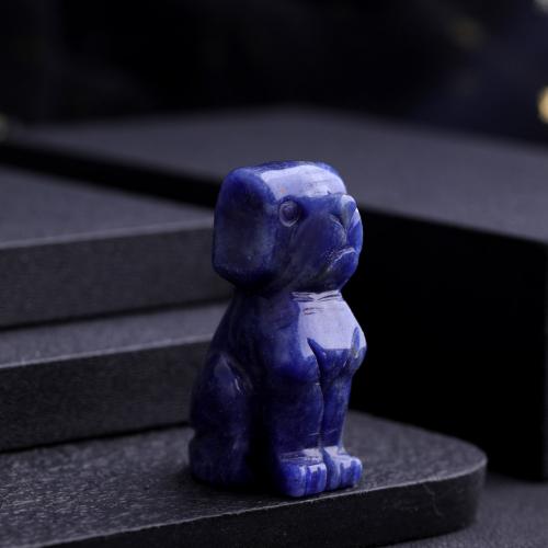 Fashion Decoration, Natural Stone, Dog, Carved, for home and office & different materials for choice, more colors for choice, 16x22x37mm, Sold By PC