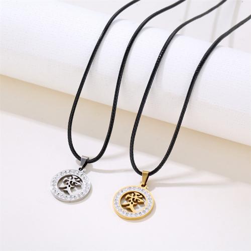 Stainless Steel Pendants 304 Stainless Steel Round plated DIY & with rhinestone 20mm Sold By PC