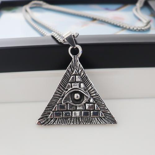 Zinc Alloy Pendants Triangle plated DIY silver color nickel lead & cadmium free Sold By PC