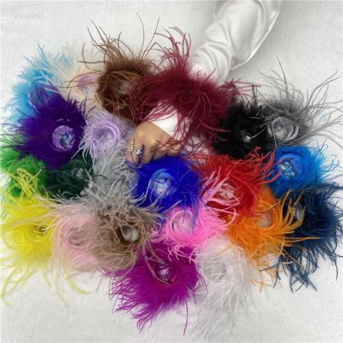Перо страуса браслет, Связанный вручную, ювелирные изделия моды & Женский, Много цветов для выбора, 240x20mm, продается PC
