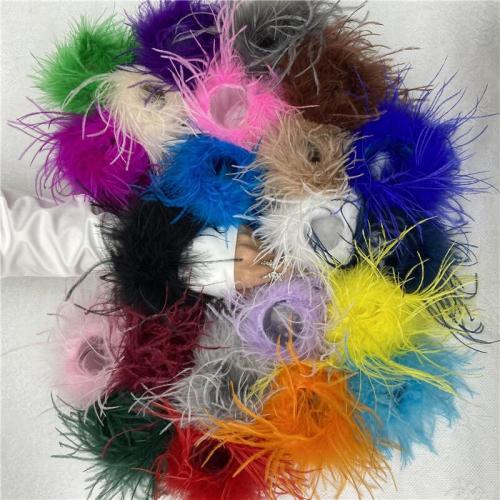 Перо страуса браслет, Связанный вручную, ювелирные изделия моды & Женский, Много цветов для выбора, 240x50mm, продается PC