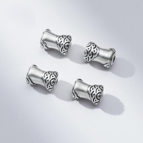 925 Sterling Silver Beads, Antique finish, DIY, original color, 9x14mm, Hole:Approx 2.7mm, Sold By PC