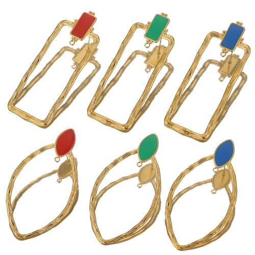 Edelstahl Ohrring Stecker, 304 Edelstahl, DIY & verschiedene Stile für Wahl & Emaille, keine, 4PCs/Tasche, verkauft von Tasche