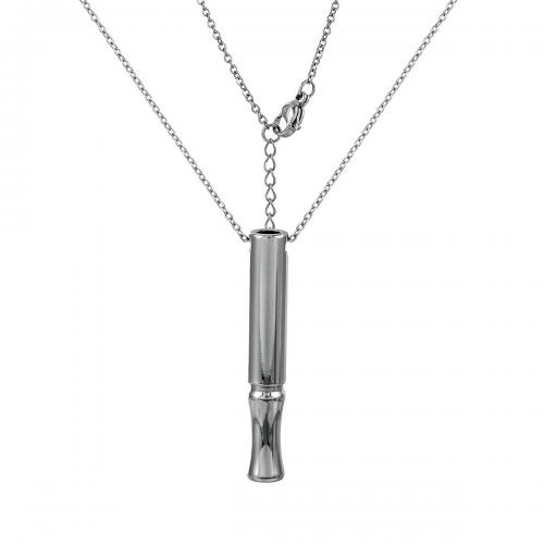 Edelstahl Schmuck Halskette, 304 Edelstahl, mit Verlängerungskettchen von 5cm, poliert, Modeschmuck & unisex, keine, 50x8mm, Länge:ca. 50 cm, verkauft von PC