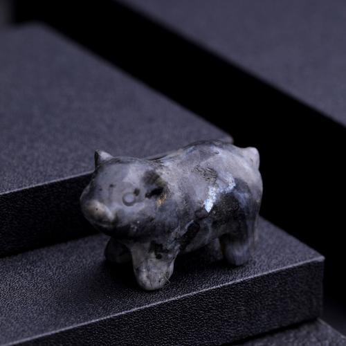 Fashion Decoration, Natural Stone, Pig, Carved, for home and office & different materials for choice, more colors for choice, 30x18mm, Sold By PC