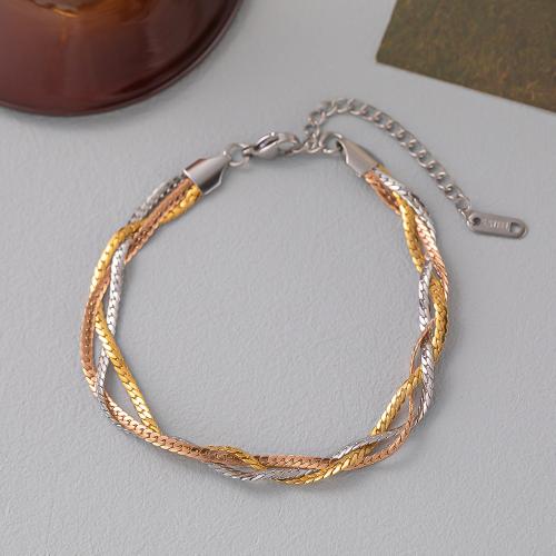 Titanium Steel Bracelet and Necklace plated & for woman Sold By PC