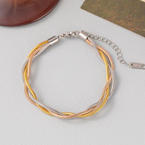 Titanium Steel Bracelet and Necklace plated snake chain & for woman Sold By PC