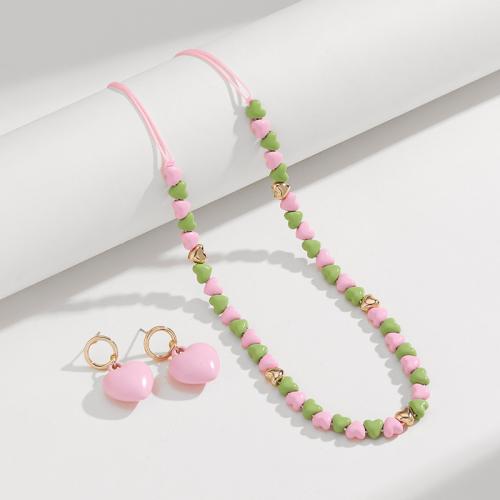 Tibetan Style Jewelry Sets, with Copper Coated Plastic, stoving varnish, fashion jewelry & for woman, nickel, lead & cadmium free, Length:Approx 52 cm, Sold By PC