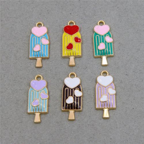 Tibetan Style Enamel Pendants, plated, fashion jewelry & DIY, more colors for choice, nickel, lead & cadmium free, 24x10x2.90mm, Approx 100PCs/Bag, Sold By Bag