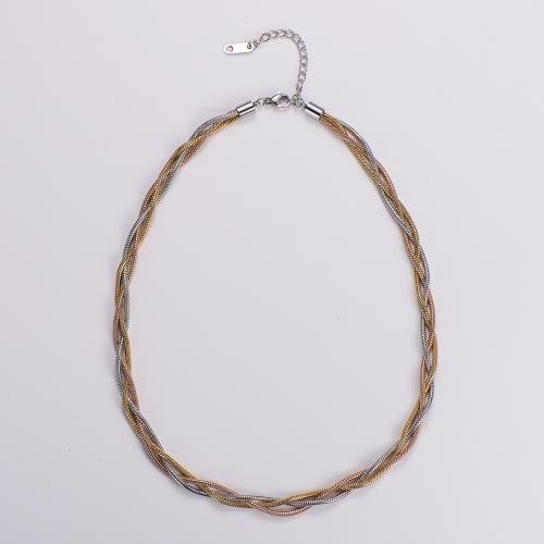Edelstahl Schmuck Halskette, 316 L Edelstahl, mit Verlängerungskettchen von 6cm, Modeschmuck & für Frau, Länge:ca. 40 cm, verkauft von PC
