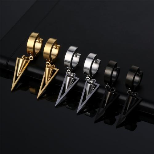 Titan Stahl Ohrring, Titanstahl, Modeschmuck & unisex, keine, length 37mm, inner diameter 9mm, verkauft von PC