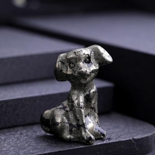 Fashion Decoration, Natural Stone, Dog, Carved, for home and office & different materials for choice, more colors for choice, 25x18x32mm, Sold By PC