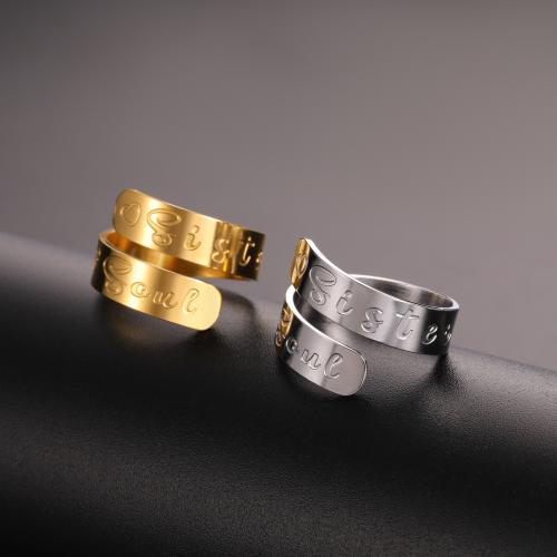 Titanium Steel Finger Ring plated Double Layer & for woman inner ~20mm Sold By PC