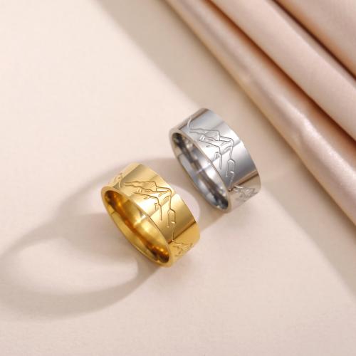 Titantium Steel δάχτυλο του δακτυλίου, Titanium Steel, επιχρυσωμένο, για τη γυναίκα, περισσότερα χρώματα για την επιλογή, Sold Με PC