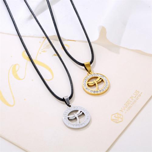 Stainless Steel Pendants, 304 Stainless Steel, Round, plated, fashion jewelry & with rhinestone, more colors for choice, 20mm, Sold By PC