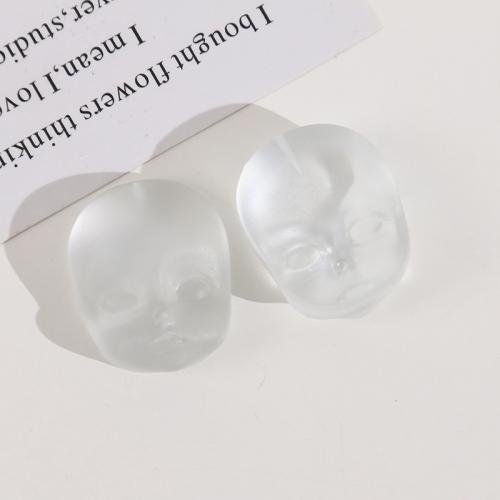 Resin Pendant Face DIY white Sold By PC