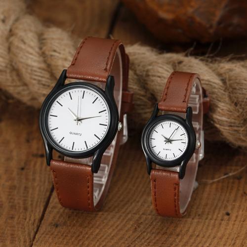 Unisex Wrist Watch, PU Leather, with Glass & 304 Stainless Steel & Tibetan Style, fashion jewelry & Chinese movement, more colors for choice, Sold By PC