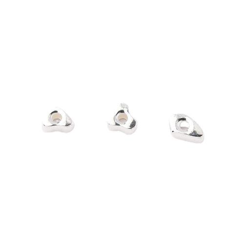 Spacer Beads Jewelry 925 Sterling Silver DIY platinum color Sold By PC