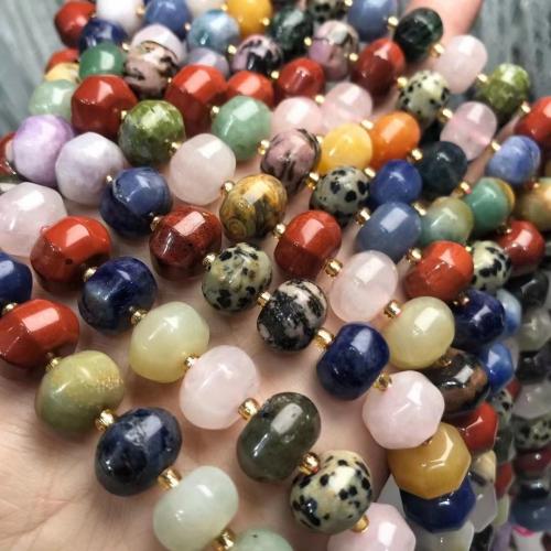 Gemstone Jewelry Beads Multi - gemstone Pumpkin polished DIY Sold Per Approx 38-40 cm Strand