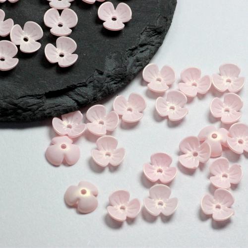 Acrylic Bead Cap Flower painted DIY 10mm Sold By Bag