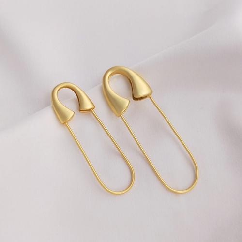 Zinc Alloy Brooch Finding gold color plated DIY nickel lead & cadmium free Sold By PC