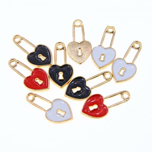 Tibetan Style Enamel Pendants, Heart, plated, fashion jewelry & DIY, more colors for choice, nickel, lead & cadmium free, 27x13x3mm, Approx 100PCs/Bag, Sold By Bag
