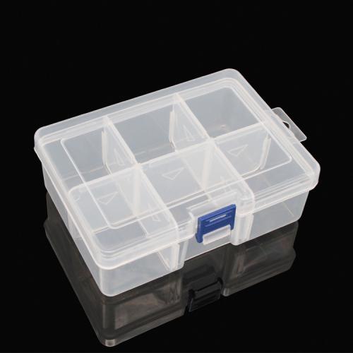 Caja de Almacenaamiento, Polipropileno (PP), Cuadrado, Polvo & multifuncional, 165x117x57mm, Vendido por UD
