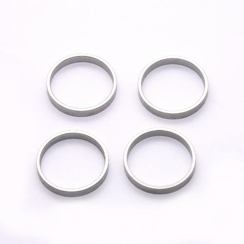 Couple Finger Rings 304 Stainless Steel DIY & Unisex original color inner diameter 18mm width 2.9mm Sold By PC