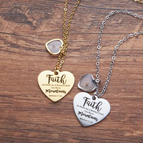 Stainless Steel Jewelry Necklace 304 Stainless Steel with Glass with 5CM extender chain Heart plated for woman Length 45 cm Sold By PC